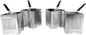 20 Qt. Aluminum Pasta Cooker with 4 Stainless Steel Inserts Set - Pasta Pot Pasta Cooker Strainer Basket Multipurpose Pasta Cookware for Spaghetti Vegetable Blanching Home Kitchen
