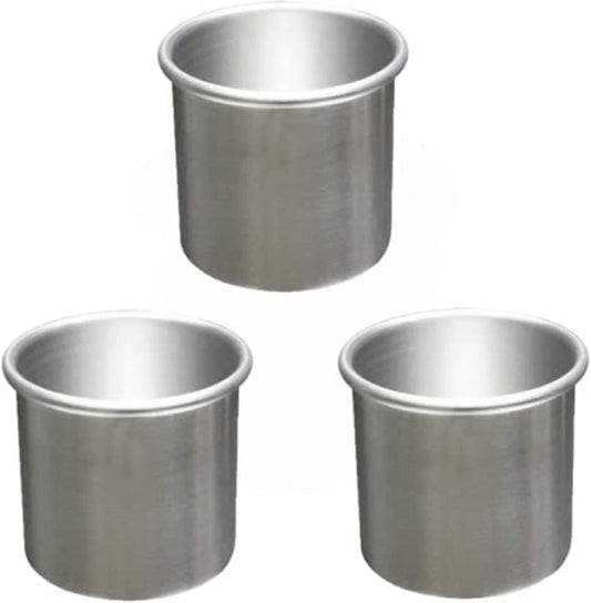 Aluminum Round Layer Cake Baking Pan Set of 3 - Bakeware for Cake Pizza Layer Cake Pans Easy Releasing Cake Baking Pans Circle Cake Pans Cake Tin Cheesecake Mold