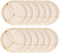 8-1/4” Deep Divided Server Melamine Set of 12- Dishwasher Safe Break-Resistant Serving Platter Serving Plates Portion Plates for Dinner Home Kitchen Restaurants
