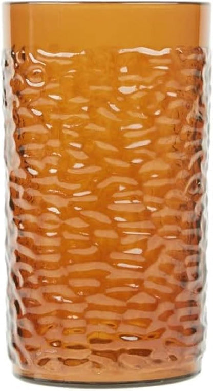 Pebble Tumbler Drinking Glasses Set of 12- Reusable Premium Water Iced Tea Glasses Dishwasher Safe Break-Resistant for Home and Restaurants