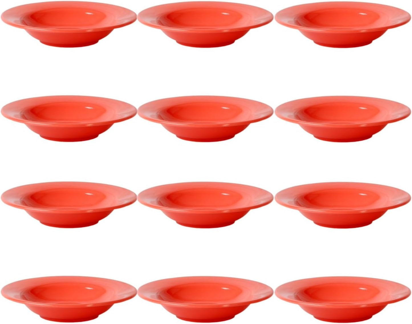 Soup Bowl Melamine Set of 12- Dishwasher Safe Break-Resistant Reusable Bowls Serving Soup Bowl Broth Cups Soup Bowls Ice Cream Dipping Sauce