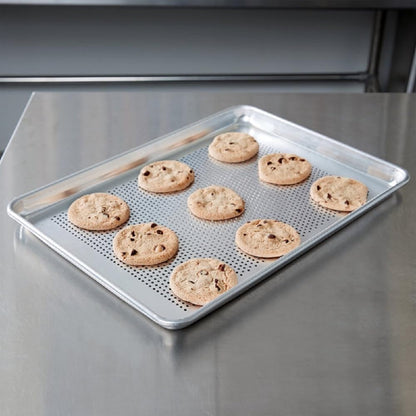 18" x 13" Perforated Aluminum Sheet Pan- Oven Safe Baking Pan Baking Tray Cookie Sheet Baking Sheet Perfect for Baking Roasting and More