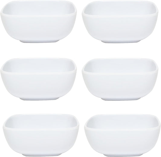 Round Square Bowl Passion Melamine - Dishwasher Safe Break-Resistant Serving Bowl Soup Bowl for Salads Rice Pasta Dessert Side Dishes Home Restaurants