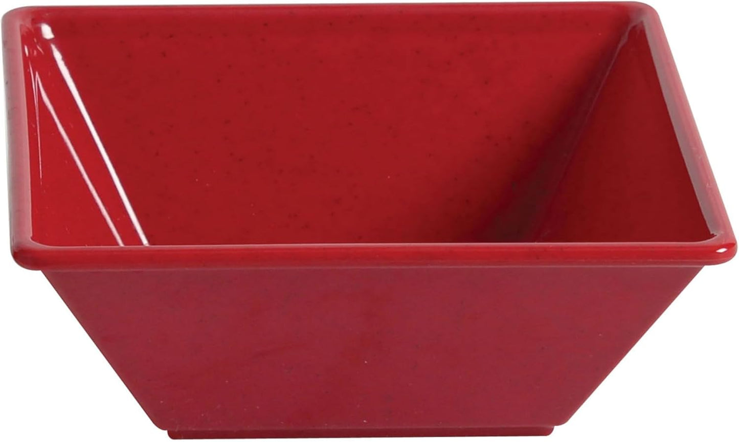 Square Bowl Passion Melamine - Dishwasher Safe Break-Resistant Serving Bowl Soup Bowl for Salads Rice Pasta Dessert Side Dishes Home Restaurants