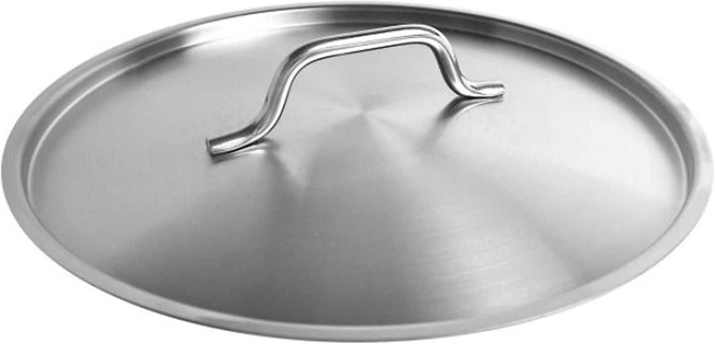 Stainless Steel Stock Pot Lid- Heavy Duty Stock Pot Cover Stew Pot Simmering Pot Soup Pot Lid for Soup Pasta Vegetable Oven Safe & NSF Certified