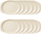 Rectangular Platter White Color Melamine Set of 12- Reusable Plates Kitchen Plates Dinnerware Serving Platter Dishes Dishwasher Safe Break-Resistant for Home Kitchen