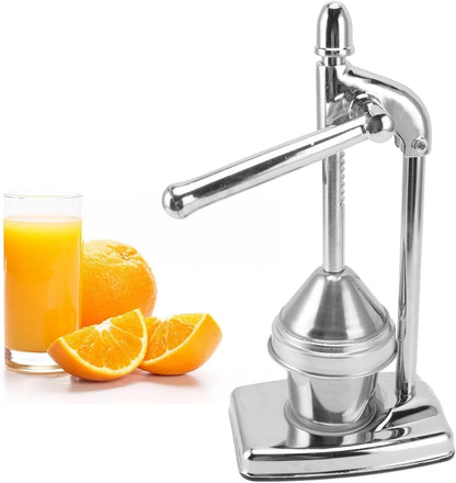 13 3/4" Stainless Steel Manual Fruit Squeezer Juicer Cup Style Citrus Juicer- Easy-to-Clean Heavy-Duty Professional Citrus Juicer Lemon Squeezer Manual Citrus Press & Squeezer Juicer