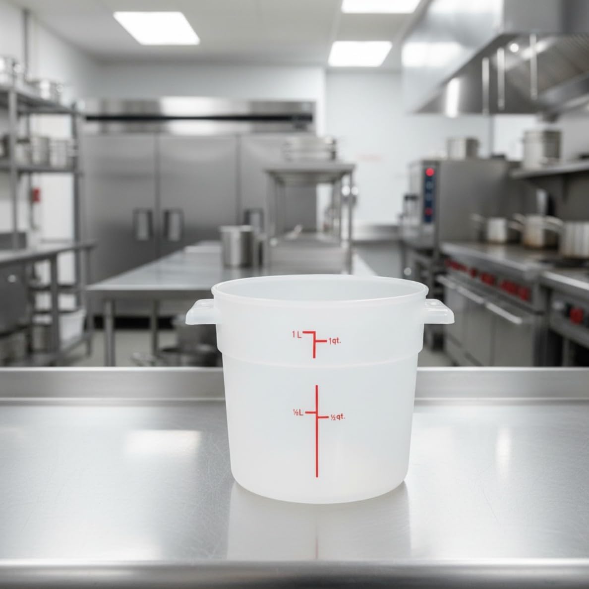 Round Food Storage Container Polypropylene - Commercial Food Storage Containers Meal Prep Containers Reusable Food Containers for Pantry Kitchen Storage Organization
