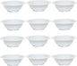 Grapefruit Bowl White Color Melamine Set of 12- Dishwasher Safe Break-Resistant Reusable Bowls Serving Bowl Soup Bowls Dessert Bowls for Fruits Salad Kitchen Restaurants