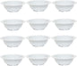 Grapefruit Bowl White Color Melamine Set of 12- Dishwasher Safe Break-Resistant Reusable Bowls Serving Bowl Soup Bowls Dessert Bowls for Fruits Salad Kitchen Restaurants