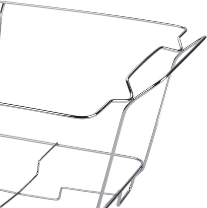 Full Size Chrome Wire Chafer Stand for Disposable Pans Chrome Plated- Food Warmer Chafers and Buffet Warmer Stand for Catering Event Party Holiday Buffet Weddings Catering