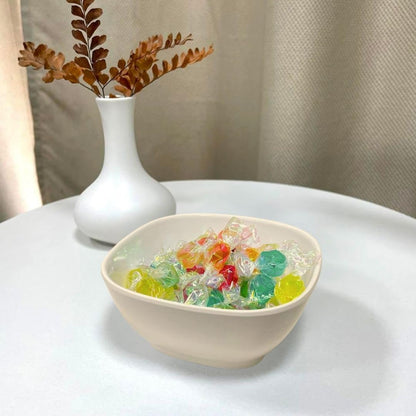 Round Square Bowl Passion Melamine - Dishwasher Safe Break-Resistant Serving Bowl Soup Bowl for Salads Rice Pasta Dessert Side Dishes Home Restaurants