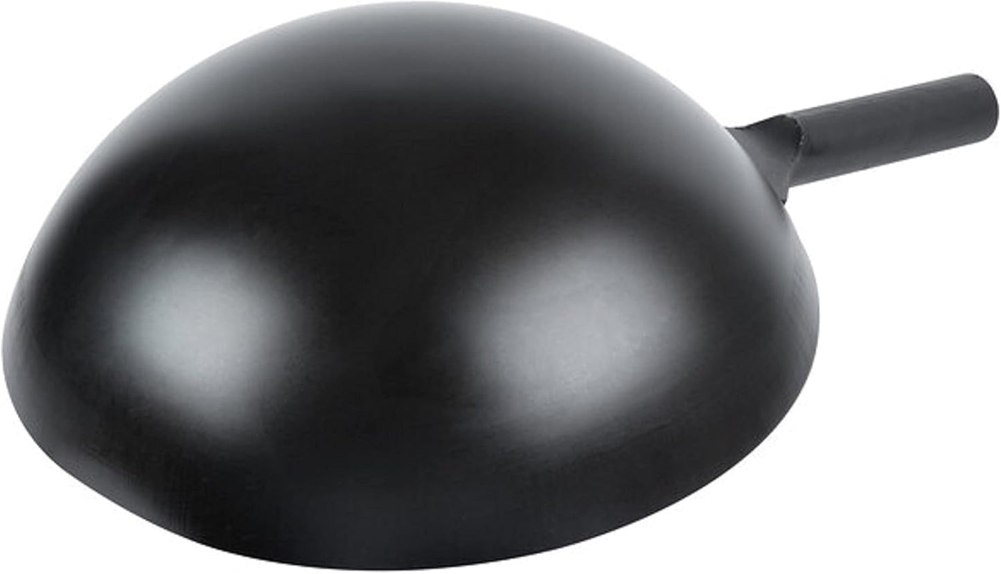 Commercial Grade Japanese Wok Steel Pan- Traditional Japanese Cookware Wok Stir Fry Pans Traditional Woks Grilling Frying Steaming For Authentic Asian Food