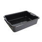 20-1/2" x 15-1/2" x 5" Utility Kitchen Perforated Bus Box/Tub/Bin with Handles - Heavy Duty Plastic Restaurant Tub/Dish Washing Box Wash Basin Tub for Kitchen Restaurants