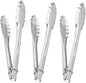 Stainless Steel Flat Spring Utility Tong with Locking Ring Set of 3- Food Tongs Cooking Tongs for Grilling Barbecue Buffets Home Restaurants Food Tong Buffet Tong Appetizer Tong