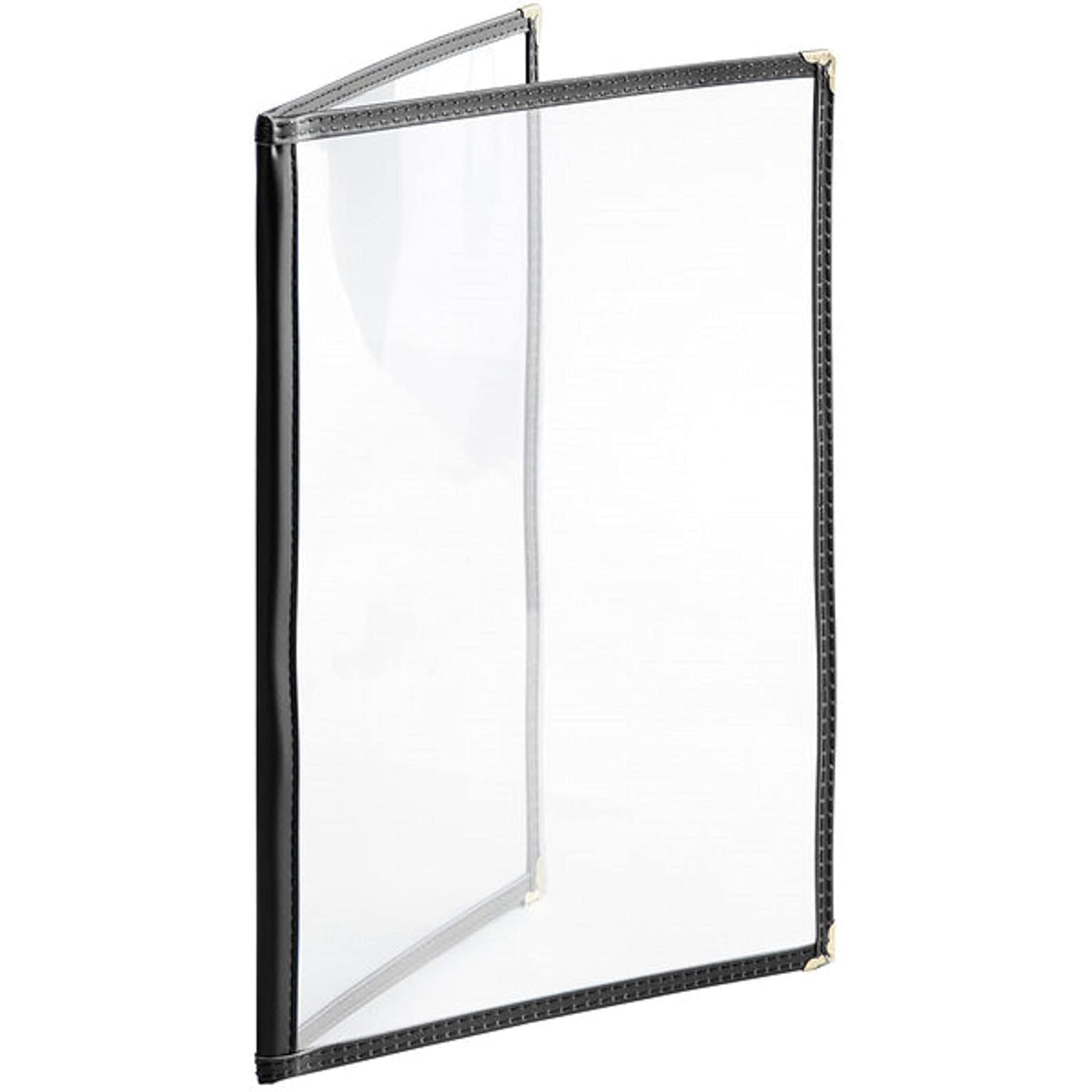 8-1/2” x 11” Double Fold Restaurant Menu Covers 2 Page 4 View Set of 10- Crystal Clear Menu Covers Fits A4 Size Paper Menu Sleeve Folder Menu Book Holders for Bar Cafe Restaurant