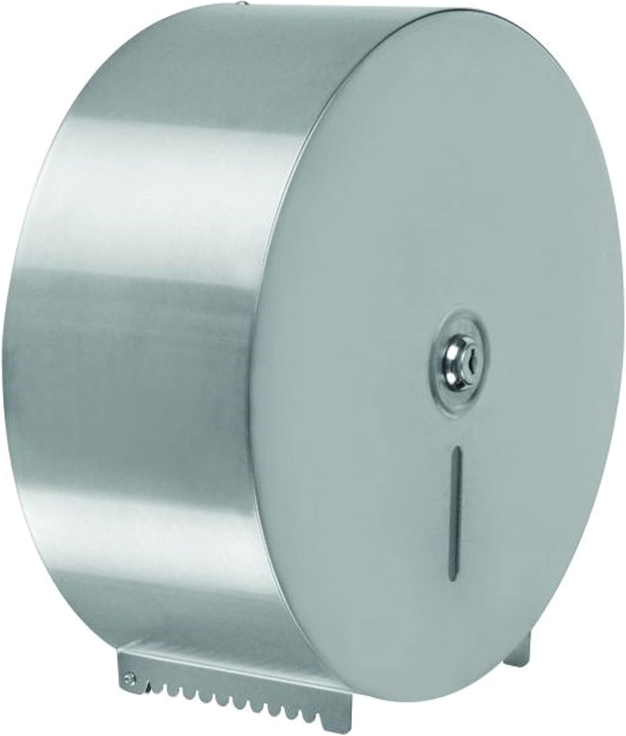 10-1/2" x 4-1/2" Stainless Steel Jumbo Roll Toilet Tissue Dispenser - Wall Mount Stainless Steel 9 Inch Roll Toilet Paper Holder Bath Tissue Dispenser Lock Key