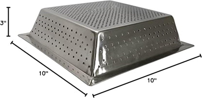 Stainless Steel Floor Sink Basket- Square Screens Strainer Sink Drain Cover Suitable for Kitchen Restaurant Bar Buffet