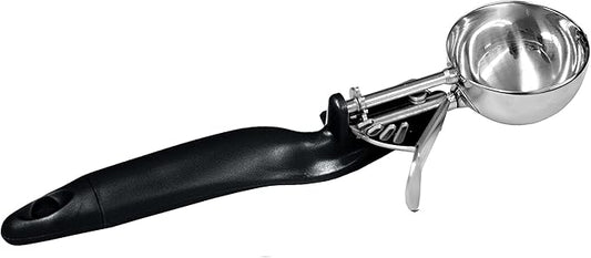 Lever Disher #30 Stainless Steel Ergo Handle- Ice Cream Cookie Scooper for Baking Cookie Scoops Portion Control Scoop Cupcake Batter Ice Cream Yogurt Gelatos