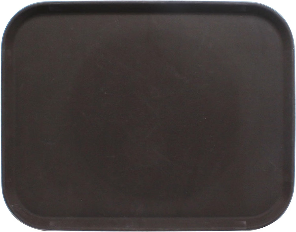 14" x 18"  Rectangular 2 Service Tray Fiberglass Non Slip Surface Service Trays Restaurant Tray Plastic Food Meals Server Tray for Home Kitchen Restaurant Cafeteria Bar Hotel