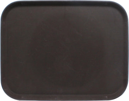 14" x 18"  Rectangular 2 Service Tray Fiberglass Non Slip Surface Service Trays Restaurant Tray Plastic Food Meals Server Tray for Home Kitchen Restaurant Cafeteria Bar Hotel