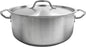 Stainless Steel Braiser Pot with Encapsulated Base and Cover - Heavy-Duty Brazier Pot Cookware Braiser for Soup Meat Bread Baking Dishwasher Safe and Oven Safe NSF Certified
