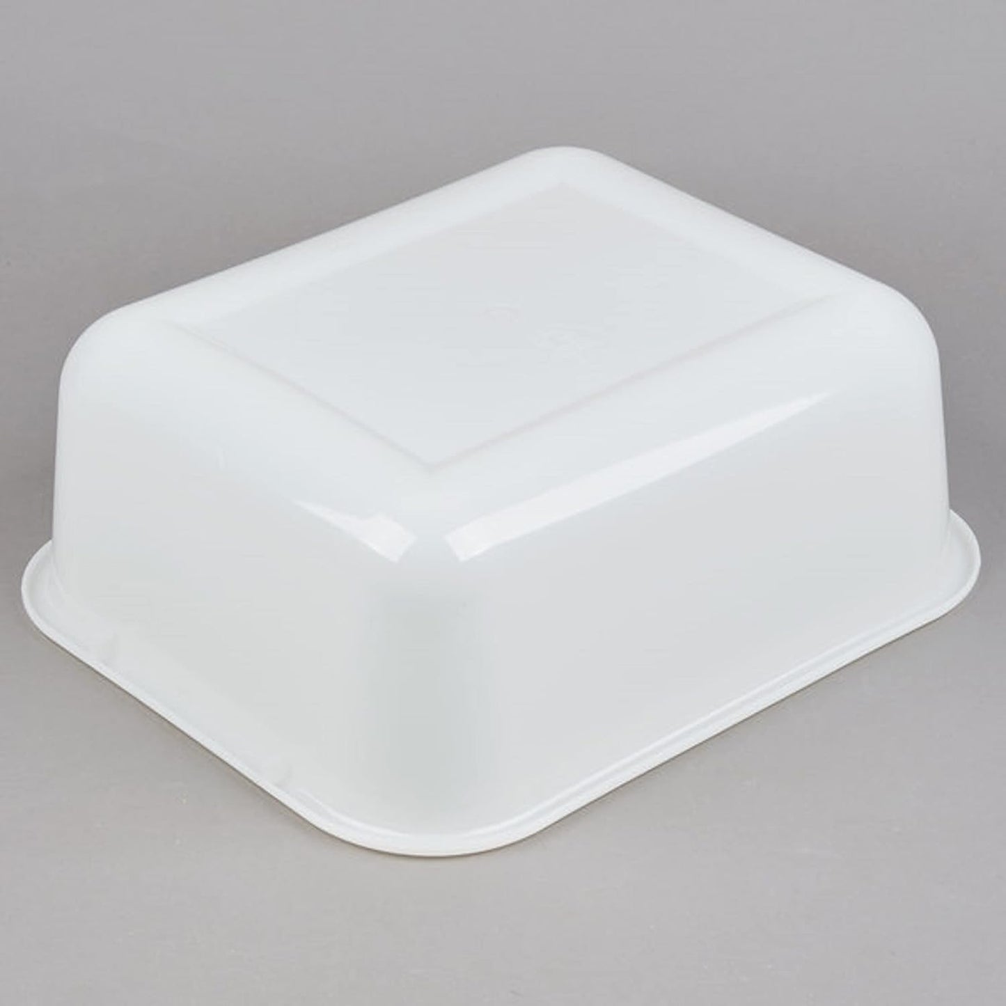 14-1/2" x 12-1/2" x 5-1/2" White Utility Kitchen Bus Box/Tub/Bin with Handles- Heavy Duty Plastic Restaurant Tub/Dish Washing Box for Kitchen Organization/Storage