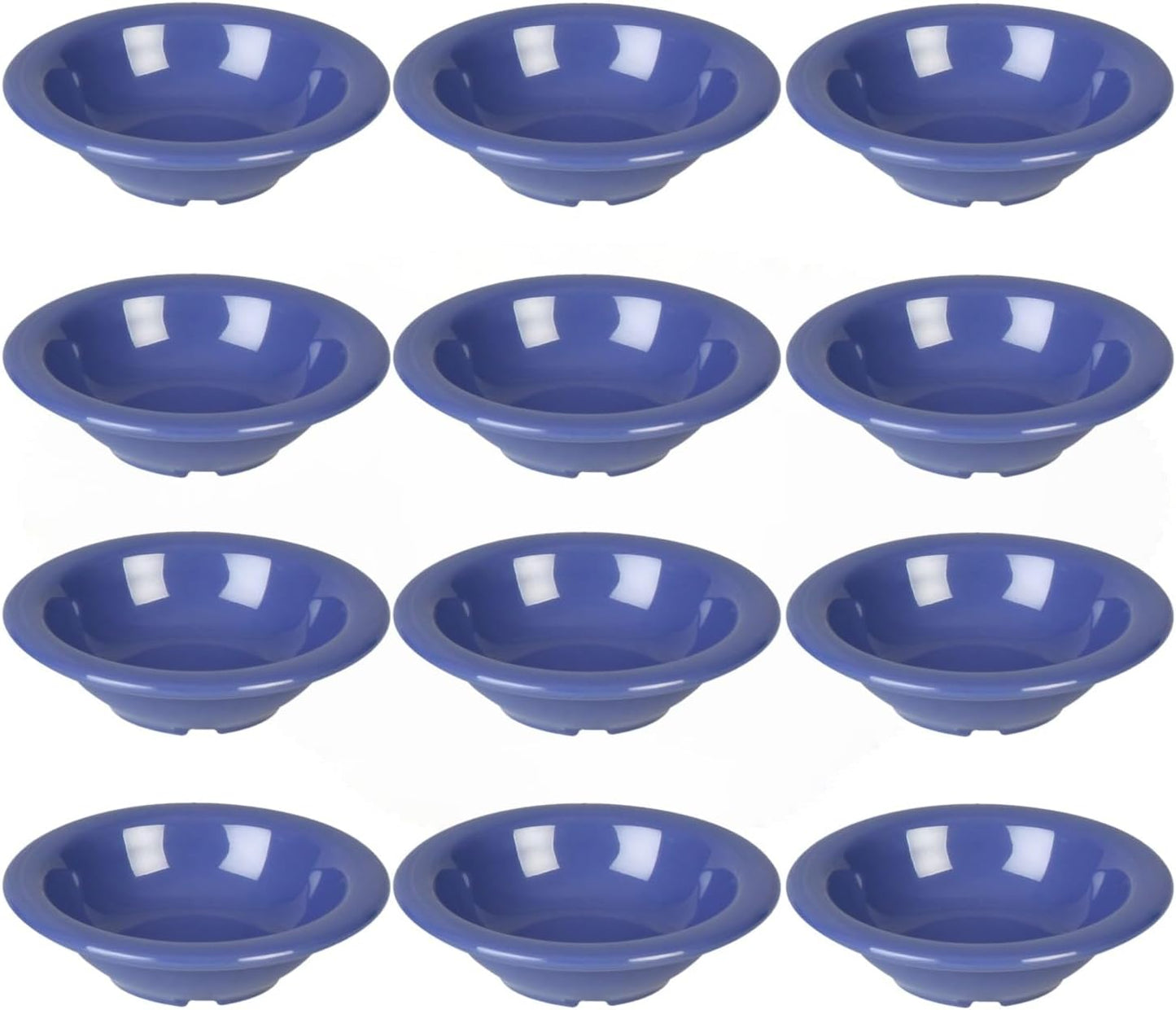 Soup Bowl Melamine Set of 12- Dishwasher Safe Break-Resistant Reusable Bowls Serving Soup Bowl Broth Cups Soup Bowls Ice Cream Dipping Sauce