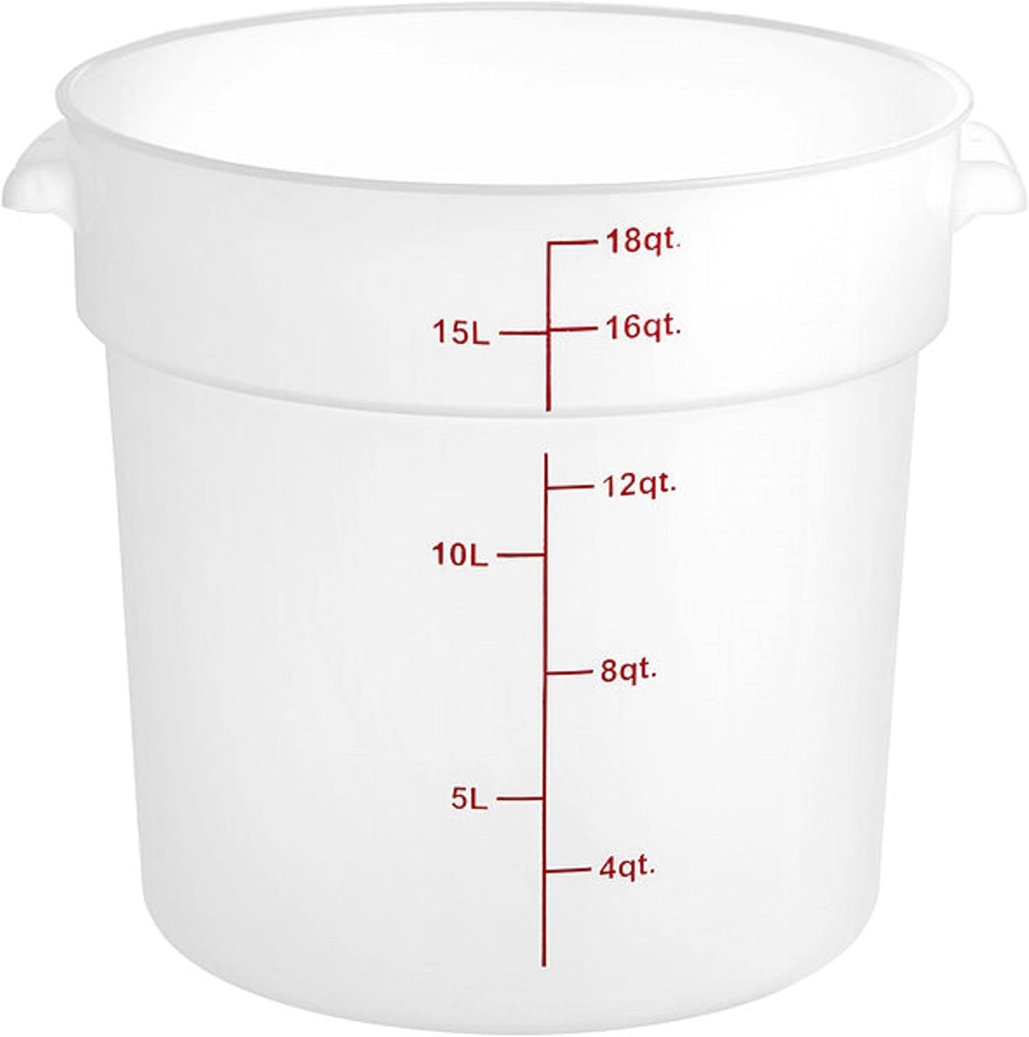 Round Food Storage Container Translucent Polypropylene- Commercial Food Storage Containers Meal Prep Containers Reusable Food Containers for Pantry Kitchen Storage Organization