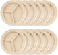 3 Compartment Deep Serving Plate Melamine Set of 12- Dishwasher Safe Break-Resistant Serving Platter Dinner Plates Portion Plates for Dinner Home Kitchen Restaurants