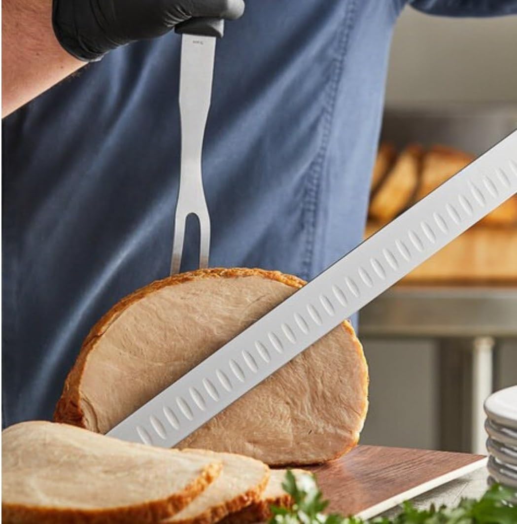 Blade Slicer Knife with Soft-grip Handle- Razor Sharp Multipurpose Sharp Kitchen Butcher Knife for Meat Vegetable Poultry...