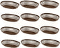 Fast Food Basket Plastic Set of 12- Fry Fast Food Reusable Foodservice Restaurant Diner Tray Plates Restaurant Deli Serving Chicken Burgers Sandwiches & Fries
