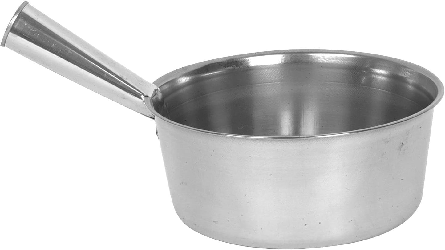 2  Quart Water Ladle Stainless Steel Body with Welded Handle- Steel Dipper Water Ladle Soup Ladle Spoon Long Handle Water Scoop Cup Household Accessories Home Kitchen