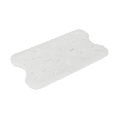 Food Storage Box Drain Shelf White Color- Food Storage Container Drain Shelf for Food Fruit Vegetables Sink Kitchen Restaurant Hotel Kitchen and Cafeteria