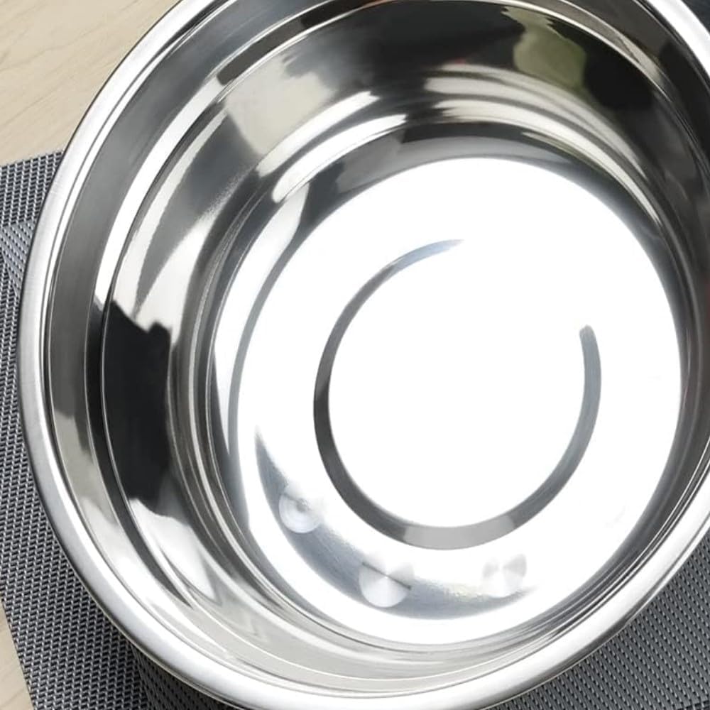 Polar Basin Stainless Steel bowl Heavy Duty Dent-Resistant with Contoured neck - Mixing Bowl Prep Bowl Metal Bowl Great for Prepping Cooking Baking Meal Prep Bowl