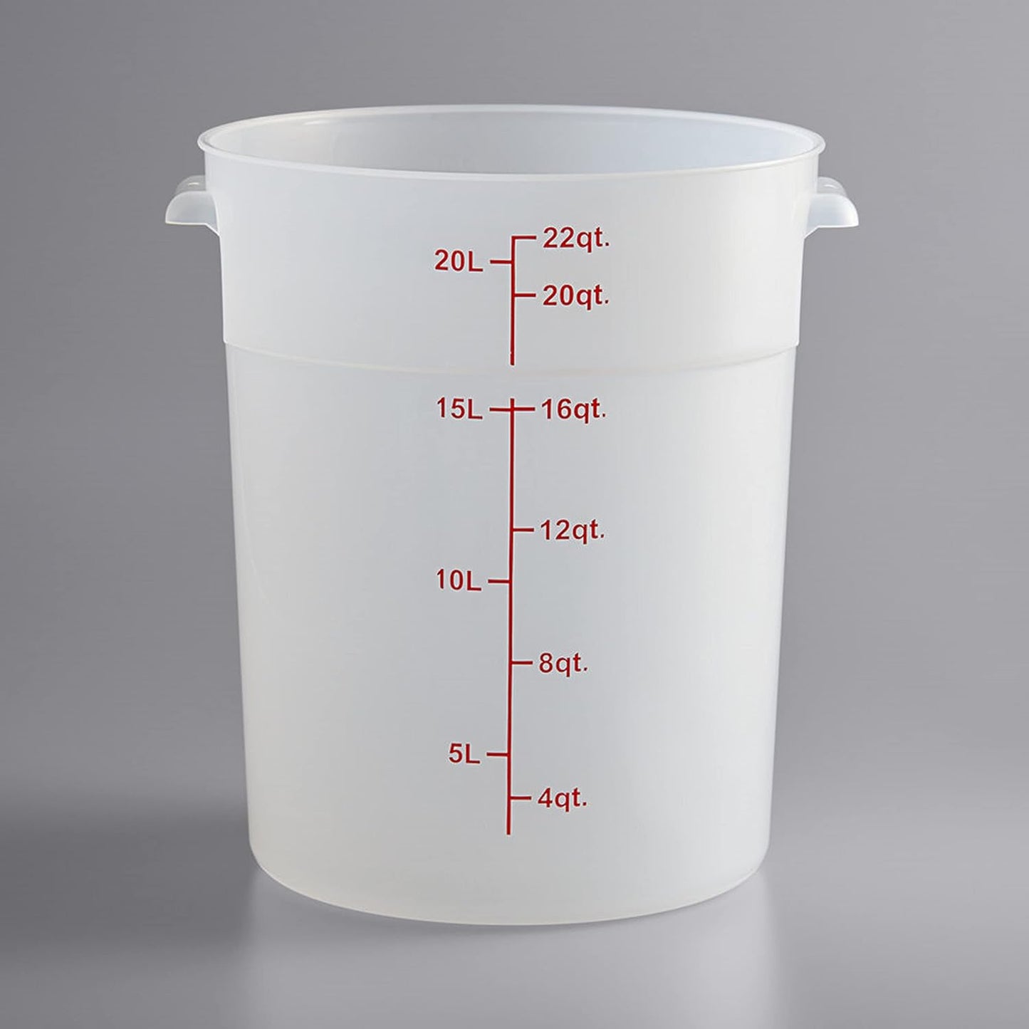 Round Food Storage Container Translucent Polypropylene- Commercial Food Storage Containers Meal Prep Containers Reusable Food Containers for Pantry Kitchen Storage Organization