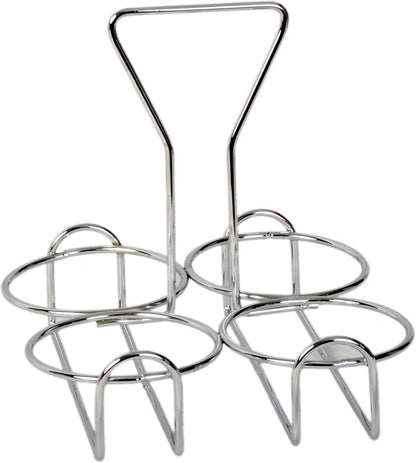 Condiment Jar Holder Iron Plated Hole Size: 3-3/8" Diameter - Condiment Rack Holder Table Caddy Tabletop Seasoning Spice Organizer for Home and Restaurant