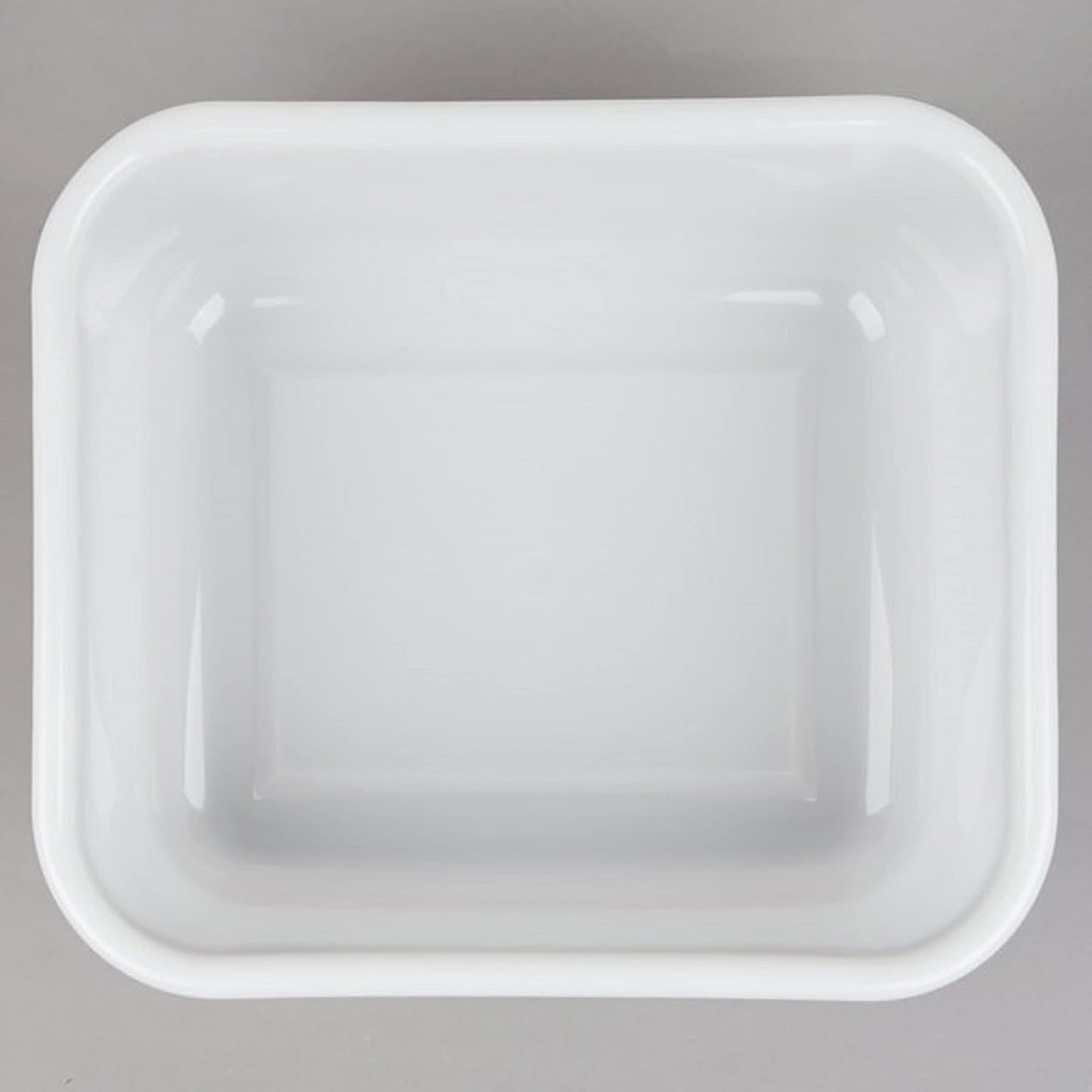 14-1/2" x 12-1/2" x 5-1/2" White Utility Kitchen Bus Box/Tub/Bin with Handles- Heavy Duty Plastic Restaurant Tub/Dish Washing Box for Kitchen Organization/Storage