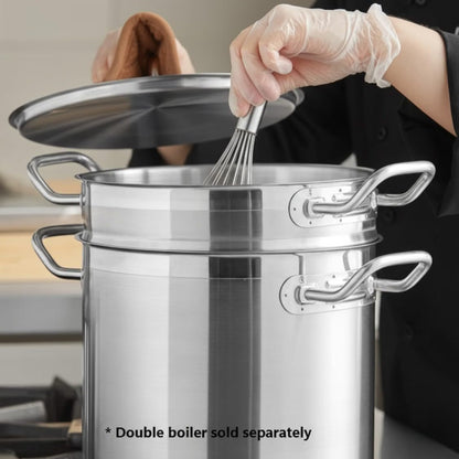 Stainless Steel Double Boiler Cover Thickness- Steam Melting Pot Cover Stainless Steel for Melting Chocolate Candy Butter and Cheese Dishwasher & Oven Safe