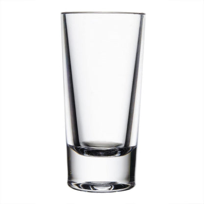 Straight Round Shot Glass Polycarbonate with Heavy Base Clear Color Set of 2- Liquor Plastic Drinking Glass Clear Shot Glass Tequila Shots for Whiskey Tequila Vodka Espresso