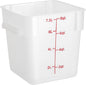 Polycarbonate Square Food Storage Container - Commercial Food Storage Containers Meal Prep Containers Reusable Food Containers for Pantry Kitchen Storage Organization