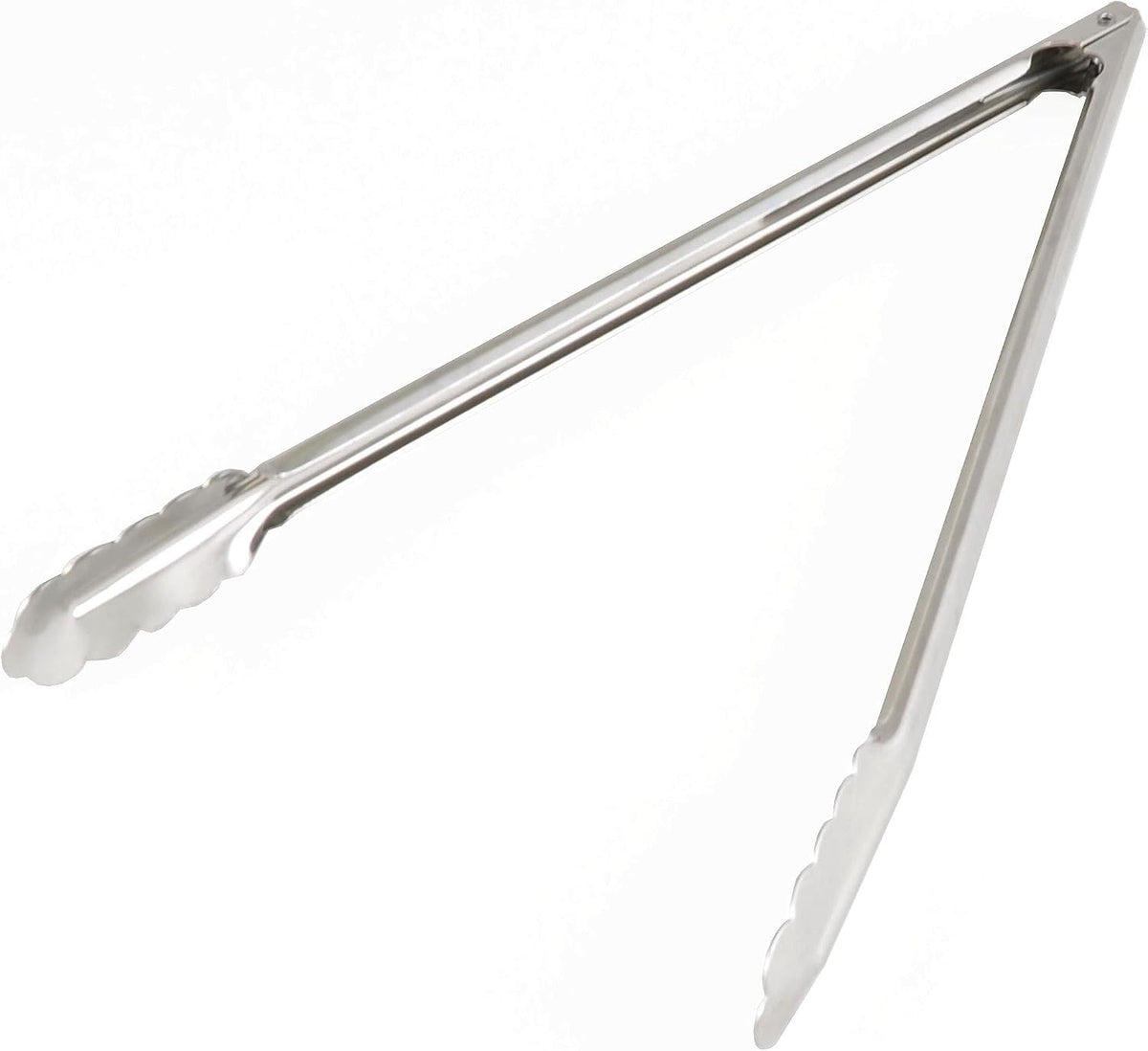 Stainless Steel Coiled Spring Utility Tong Extra Heavy Duty Set of 3- Kitchen Tongs Metal Food Tongs Premium Stainless Steel Tongs for Cooking Food Salad Grilling Barbecue BBQ Buffet
