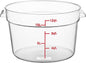 Clear Round Container Lid for Round Polycarbonate Food Storage Container for Food Storage Container Meal Prep Containers Reusable Kitchen Organization