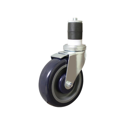 5” Work Table Caster Polypropylene Wheel- Caster for Food Prep and Work Table