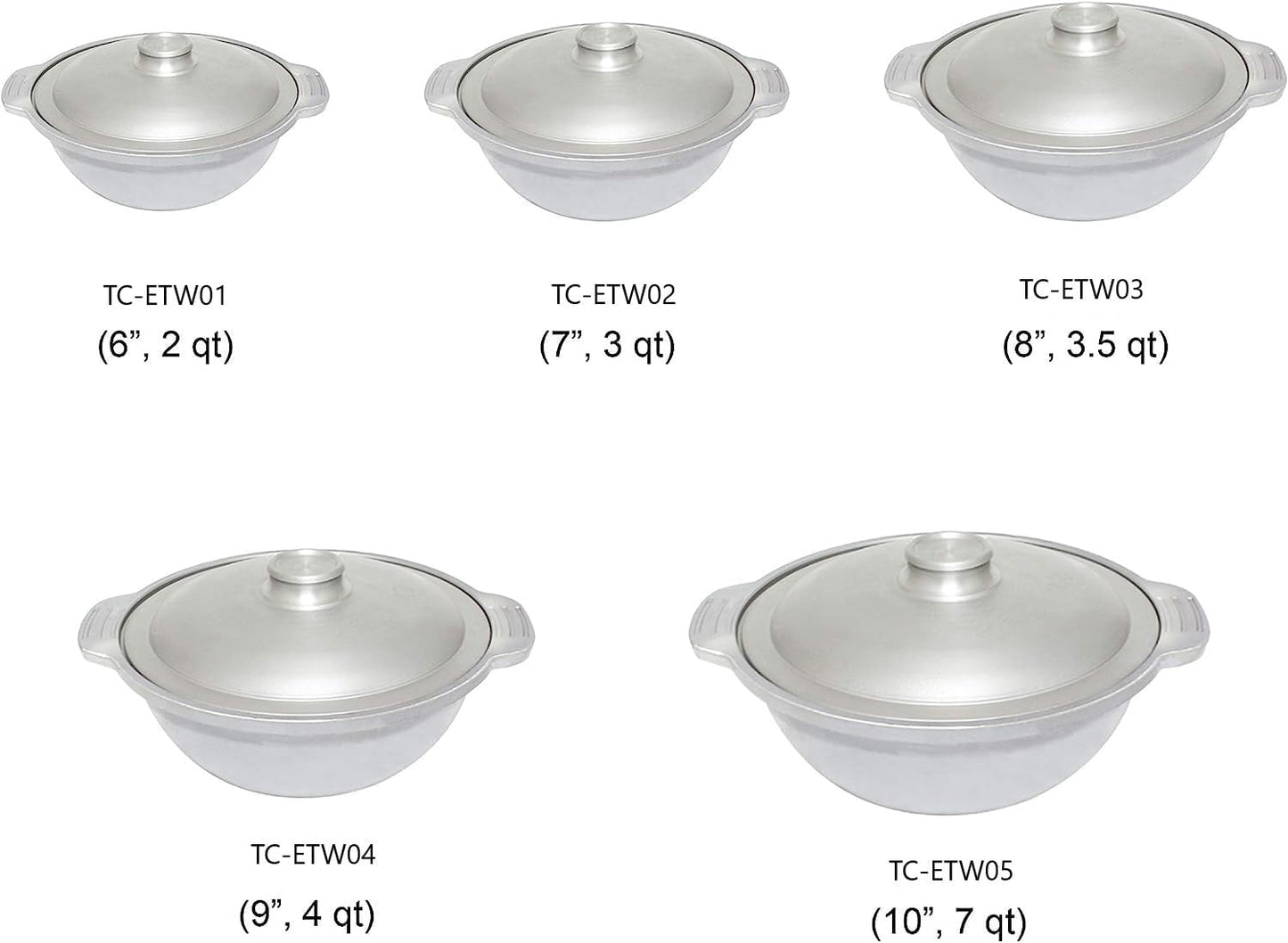 Aluminum Sam Bai Wok with Lid- Stir Wok Pan with Lid Fry Pans Cookware Chinese Wok Perfect for Home and Restaurants