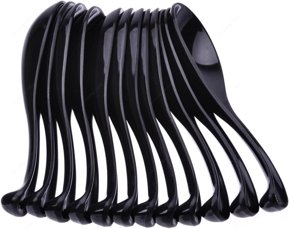 1 oz Asian Soup Spoon Melamine Set of 12 - Break-Resistant Soup Spoons, Table Spoons, Ramen Spoons, Japanese Soup Spoons for Dumpling, Miso, Pho, Wonton, Noodles