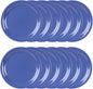 Round Dinner Plates Narrow Rim  Melamine Set of 12- Dishwasher Safe Break-Resistant Reusable Plates Kitchen Plates Dinnerware Dishes for Home Kitchen