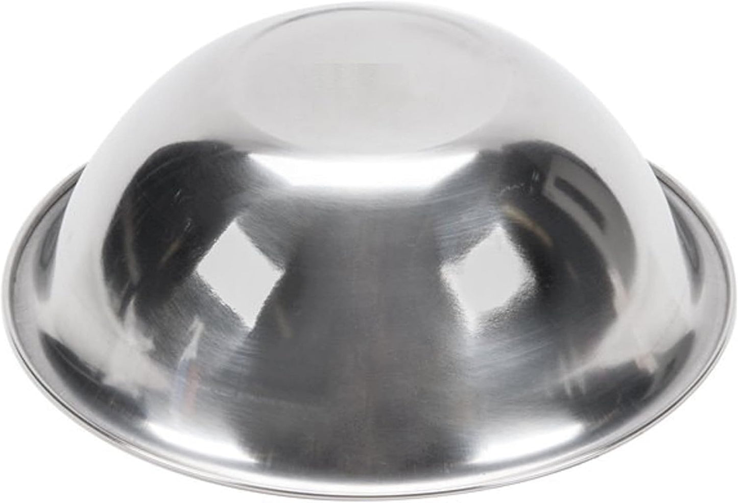 Stainless Steel Mixing Bowls - 6.5" Wide - Flat Bottom and Rim
