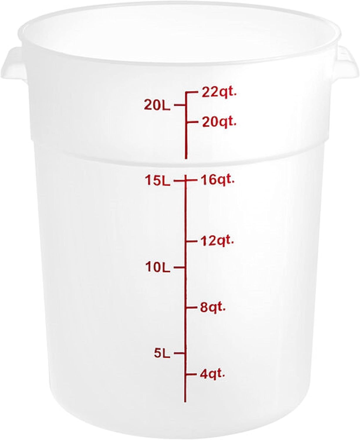 Round Food Storage Container Translucent Polypropylene- Commercial Food Storage Containers Meal Prep Containers Reusable Food Containers for Pantry Kitchen Storage Organization