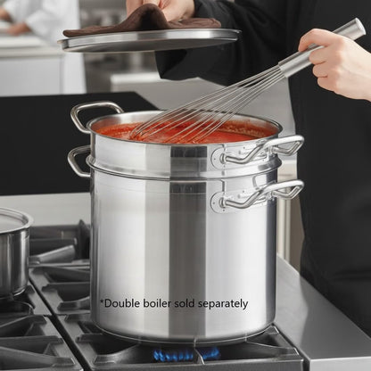 Stainless Steel Double Boiler Cover Thickness- Steam Melting Pot Cover Stainless Steel for Melting Chocolate Candy Butter and Cheese Dishwasher & Oven Safe